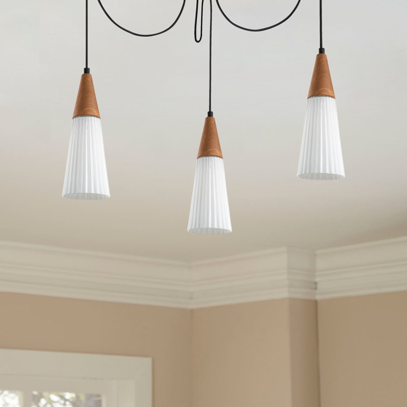 Sabina Metallic Gold 5 light Chandelier with Black Conical Iron Shade Sabina Metallic Gold 5 light Chandelier with Black Conical Iron Shade